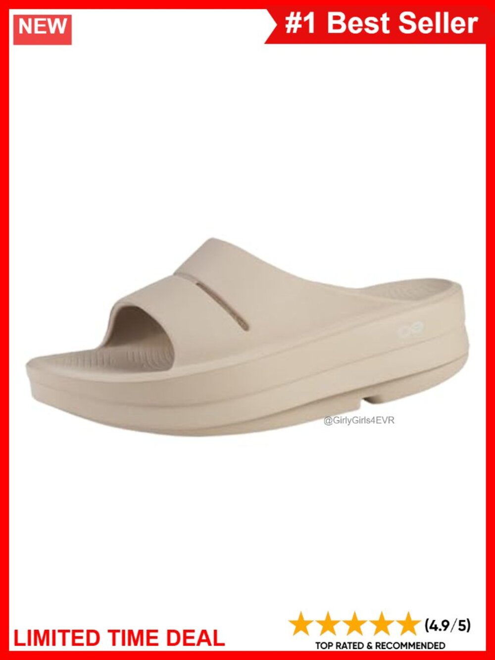 OOFOS OOmega OOahh Recovery Slide Sandal Arch Support Comfort